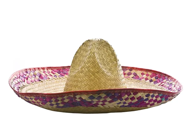 Un sombrero mexicain isolé sur fond blanc — Photo