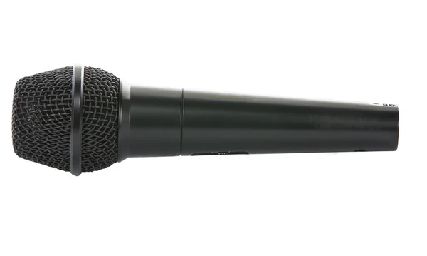 Microphone isolé sur blanc — Photo