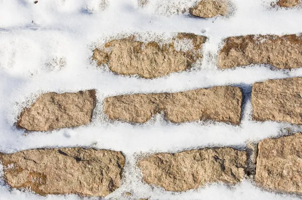 Snow covered wall — Stock Photo, Image