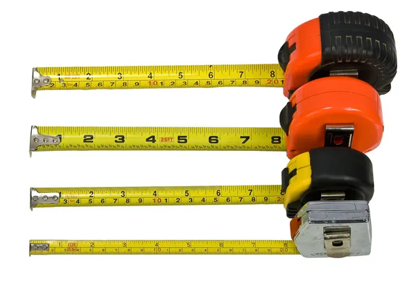 Tape measure bar graph — Stock Photo, Image