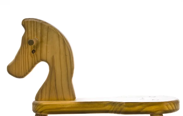 Іграшковий кінь-качалка дерев'яні — стокове фото