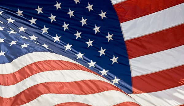American Flag waving in the wind Royalty Free Stock Images