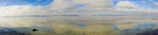 Panoramic view of a salt flat — Stock Photo, Image