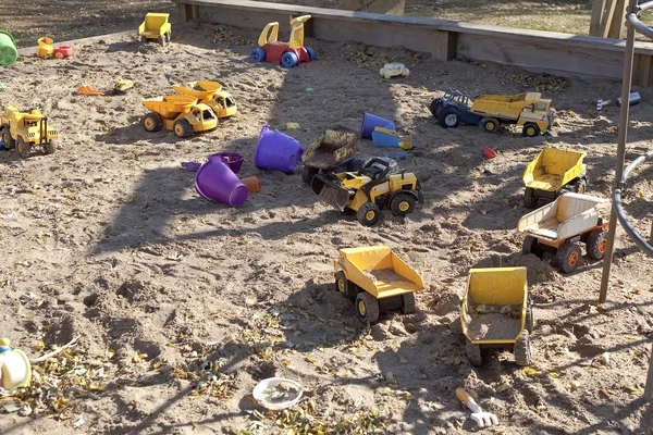 Toys in the sand — Stock Photo, Image