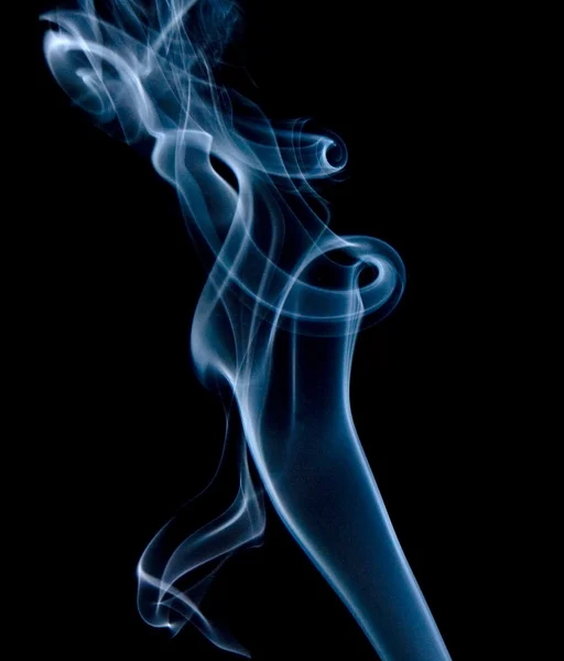 Abstract smoke isolated on black Stock Picture
