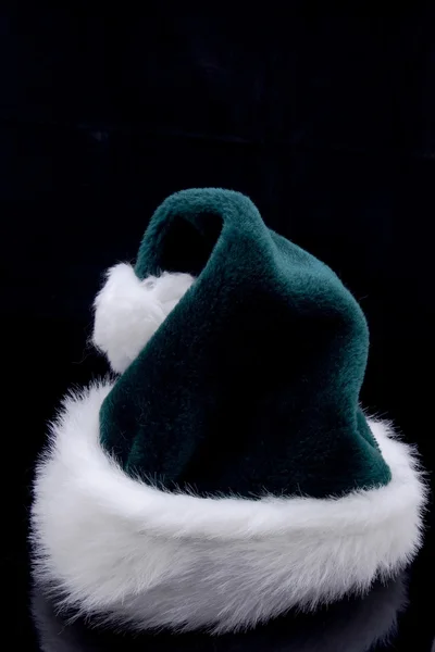 Grön santa hatt — Stockfoto