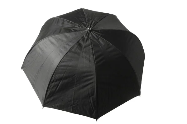 Guarda-chuva preto aberto — Fotografia de Stock