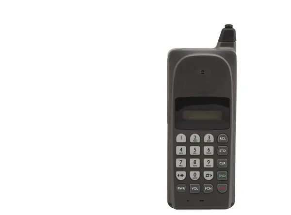 Oude mobiele telefoon. geïsoleerd op wit Rechtenvrije Stockfoto's