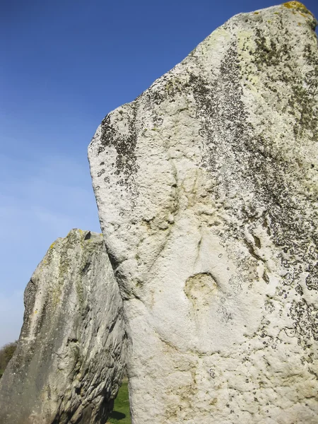 Detalhe da antiga pedra em pé avebury — Fotografia de Stock