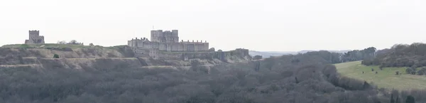Dover castle winter panorama kent england — Stock Photo, Image