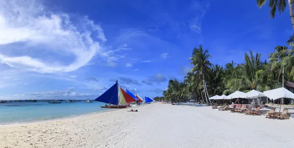 Boracay νησί λευκή παραλία Φιλιππίνες — Φωτογραφία Αρχείου