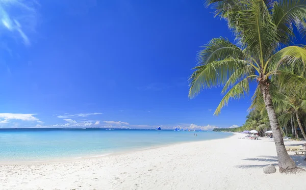 Boracay Adası beyaz plaj Filipinler