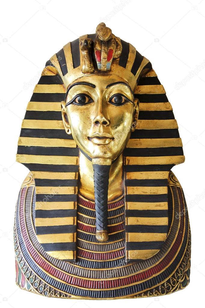Egyptian king tut golden death mask