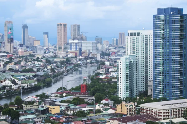 Pasig ποταμό makati Μανίλα Φιλιππίνες — Φωτογραφία Αρχείου