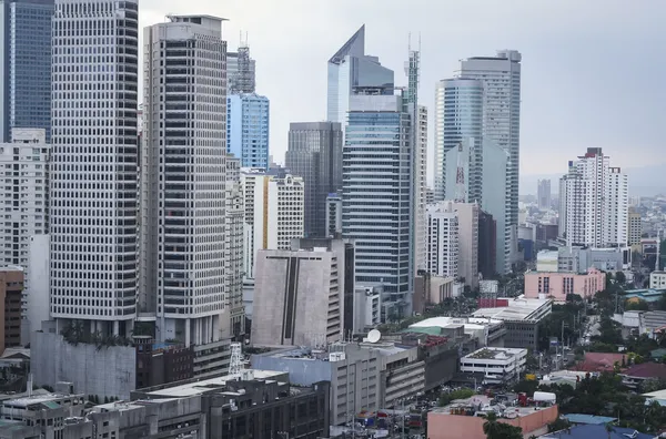 Макати-авеню Манилы cityscpe Филиппины — стоковое фото