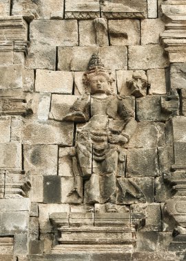 Borobudur antik duvar sanatı Endonezya