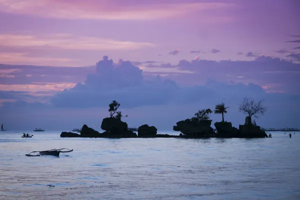 Boracay Beach Sonnenuntergang Philippinen — Stockfoto