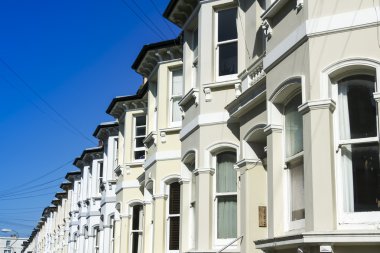 Teraslı brighton street İngiltere evler