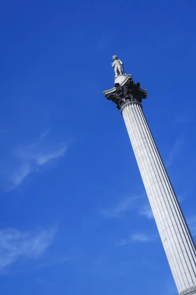 Nelsons column trafalgar square london — Stock Photo, Image