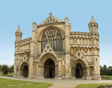 st albans cathedral hertfordshire england clipart