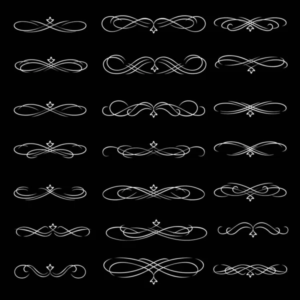 Vektor Trennt Kalligrafisches Linienelement — Stockvektor