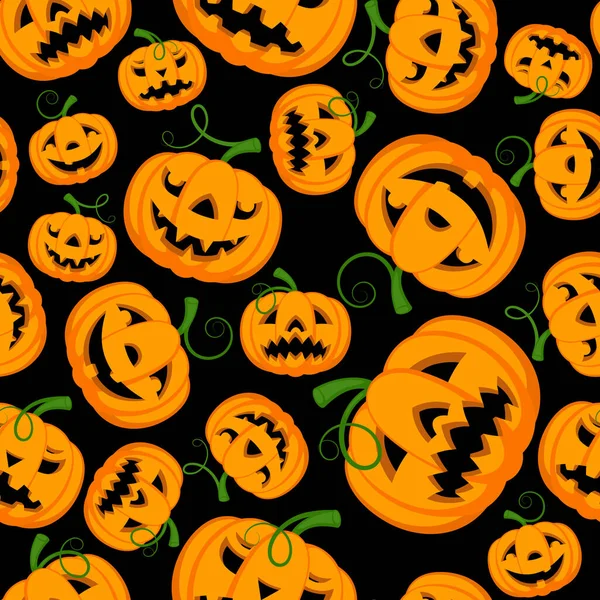 Halloween Tematyczne Bezproblemowe Tła Mogą Być Powtarzane Skalowane Dowolnym Rozmiarze — Wektor stockowy