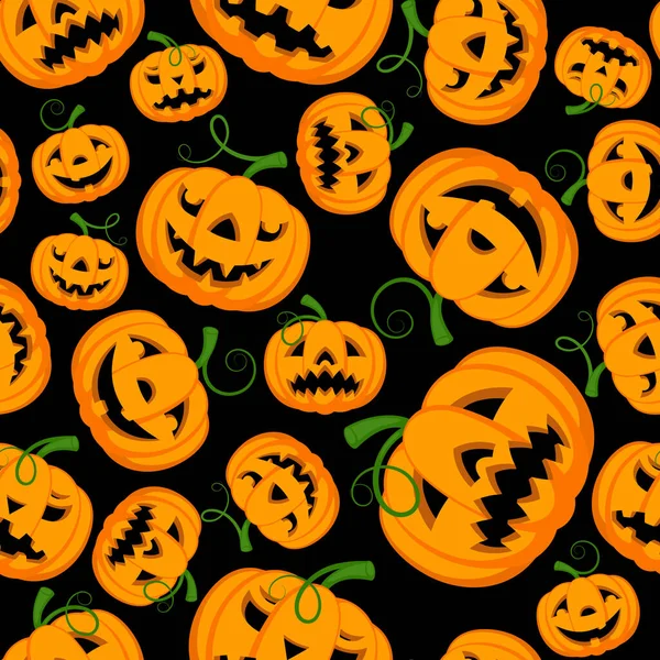 Halloween Themed Seamless Backgrounds Can Repeated Scaled Any Size — Stock Vector