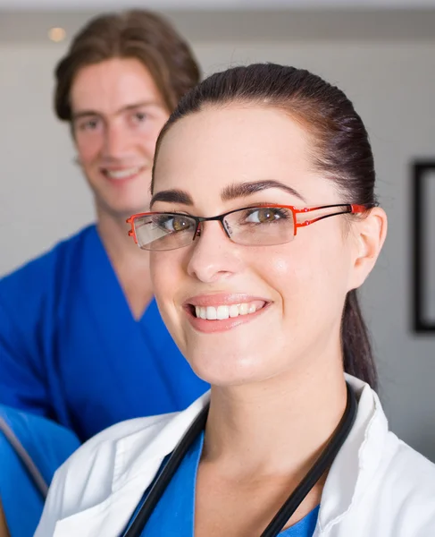 Feminino médico close-up retrato — Fotografia de Stock