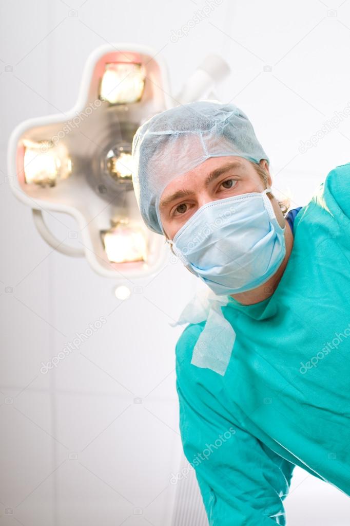 Male surgeon in operation theater