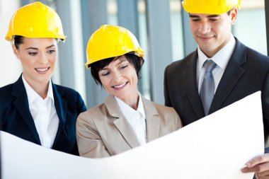 Grup İnşaat Yöneticileri proje tartışıyor