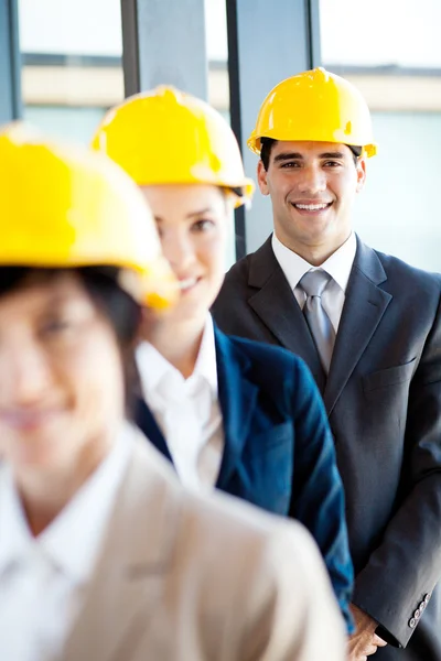 Gruppo di construction manager ritratto — Foto Stock