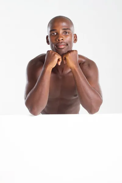 Portret van een Afrikaanse Amerikaanse fit man — Stockfoto