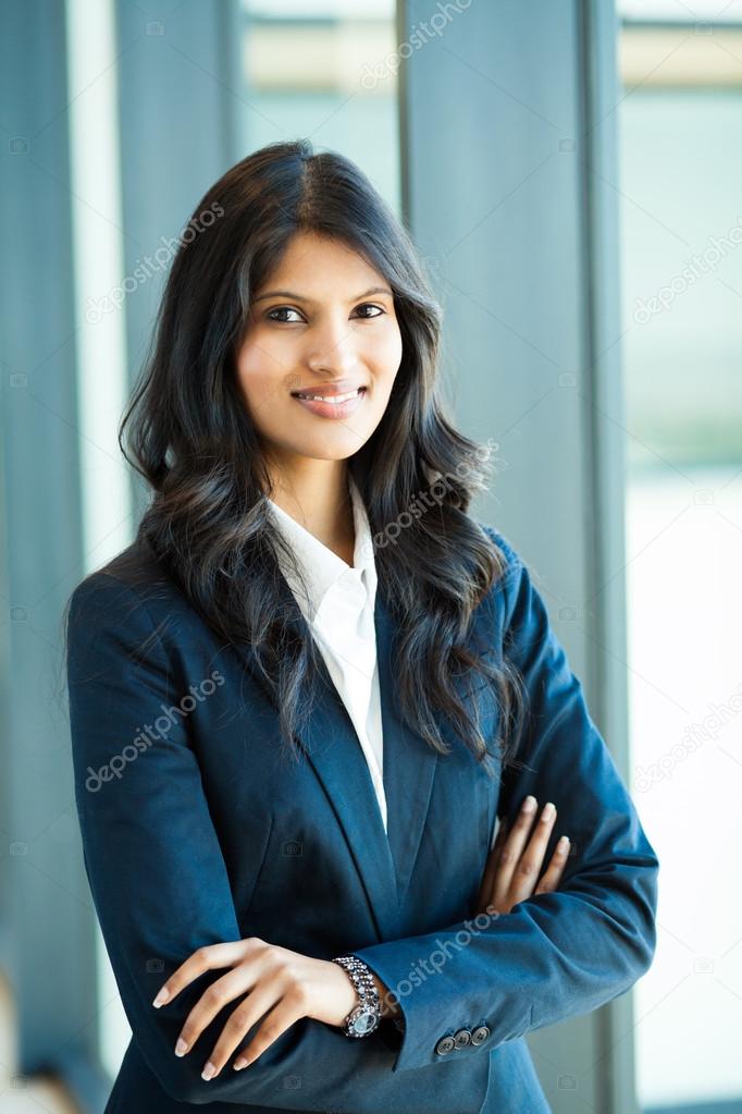Female white collar worker in office