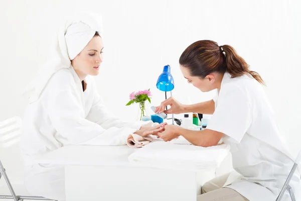Manicure in process — Stock Photo, Image