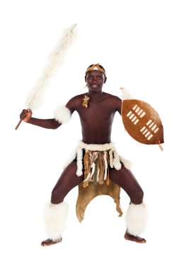 Native african tribesman clipart