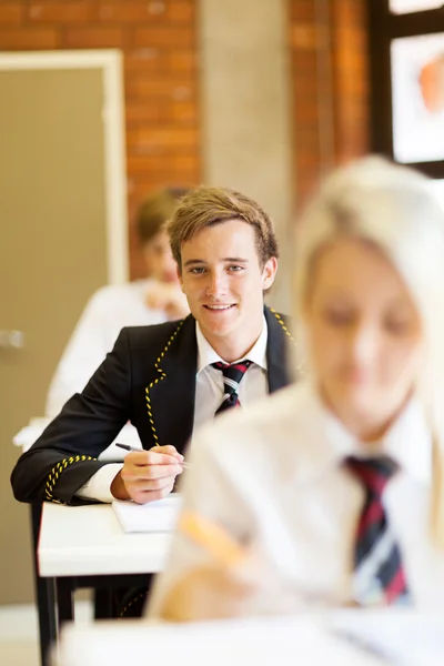 Group of high school students in classroom — Stock Photo, Image