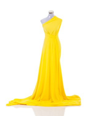 Manken üzerinde moda elbisesi