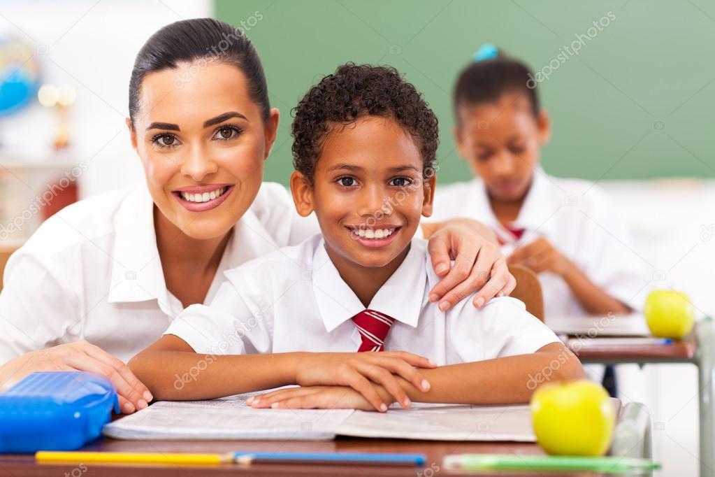 Images elementary school teacher Attractive elementary school