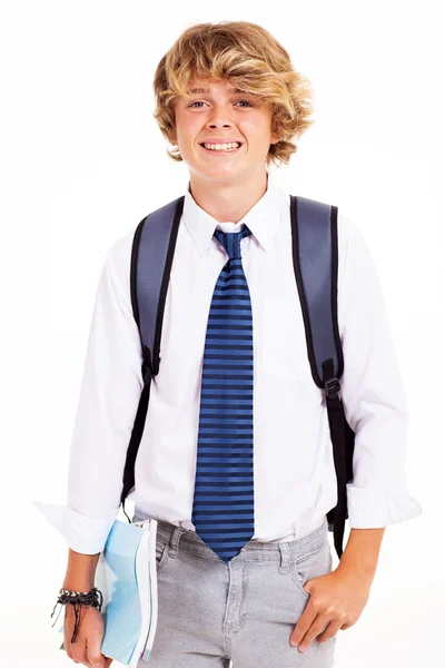 Teen boy studio portrait — Stock Photo, Image