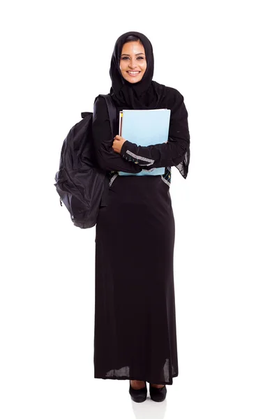 Estudante universitário muçulmano feminino — Fotografia de Stock