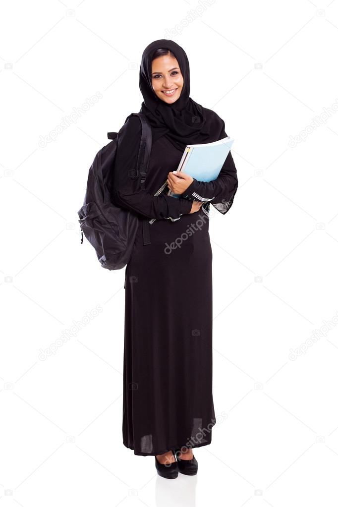 pretty Arabian university student