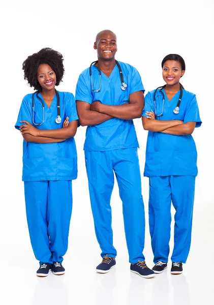Grupo de profesionales médicos africanos — Foto de Stock