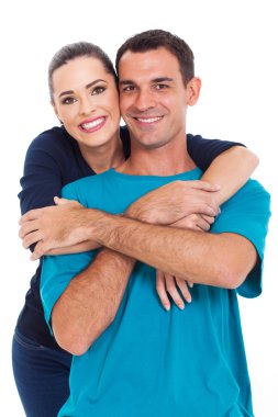 mutlu genç gülümseyen Çift