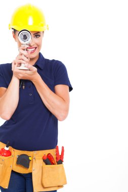 CCTV kamera üzerinden seyir handywoman