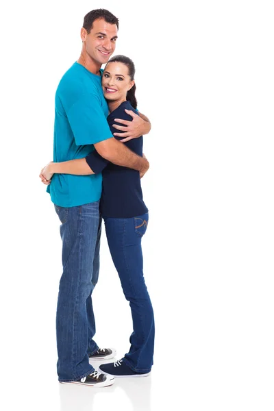 Handsome husband hugging his wife — Stock Photo, Image