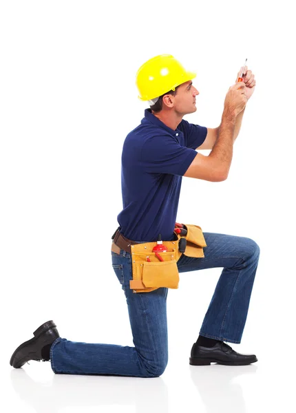 Handyman di lavoro — Foto Stock