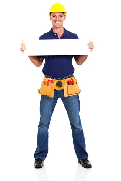 Баннер строительного подрядчика — стоковое фото