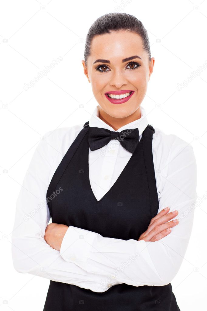 attractive young waitress