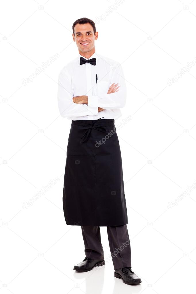 waiter studio portrait