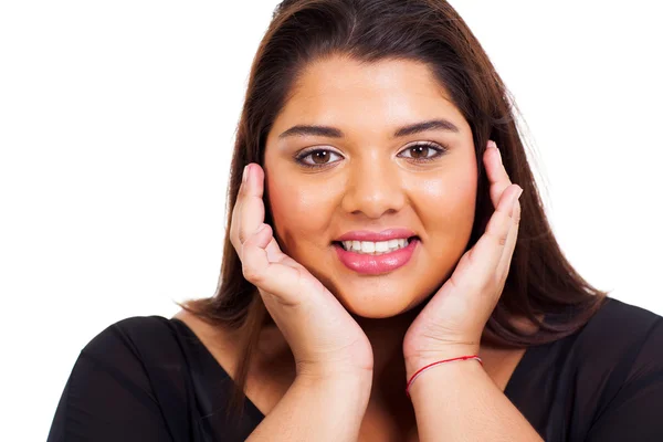 Mujer con sobrepeso belleza — Foto de Stock